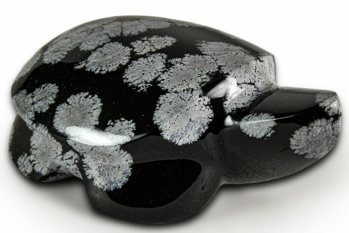 Polished Snowflake Obsidian Turtle - California #331612